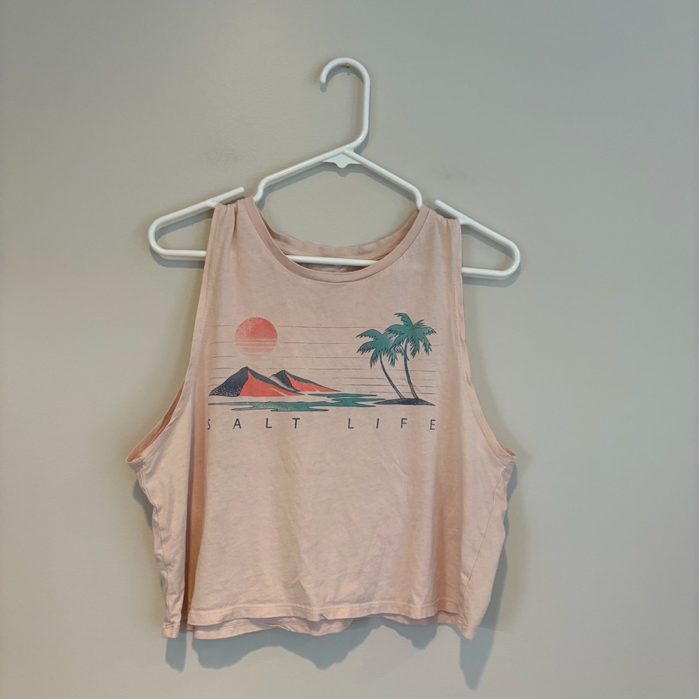 Salt Life Sunset Graphic Tank Top
